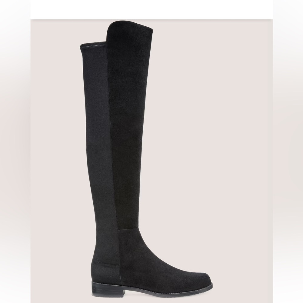 Stuart Weitzman 5050 Boot- Black Suede- Size 7
